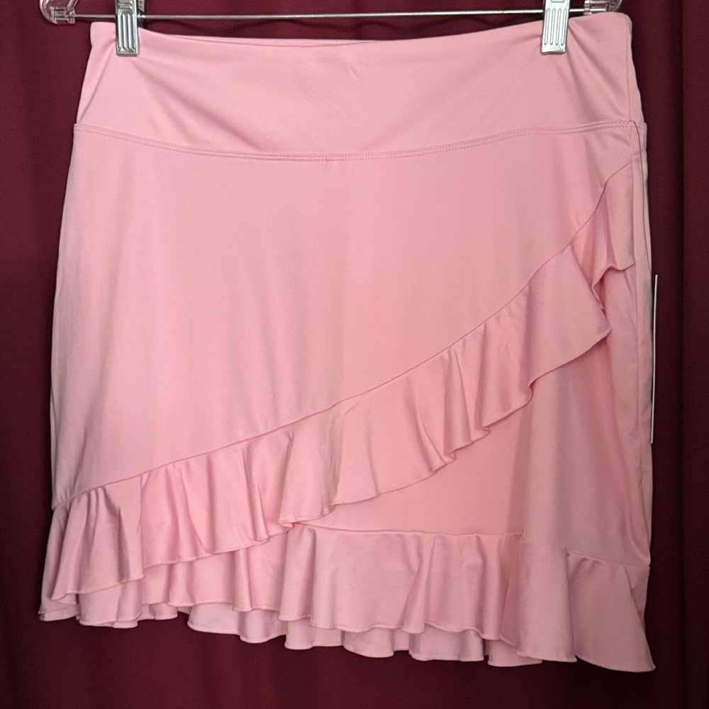 New Adorable Pink Ruffled Tennis Skirt